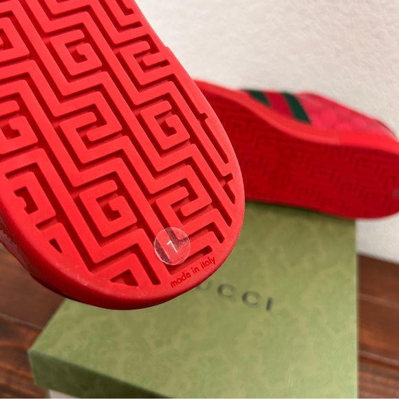 NEW AUTHENTIC GUCCI GG Crystal Canvas Sneaker (Gucci size 7, US W10/M8) - Picture 12 of 15